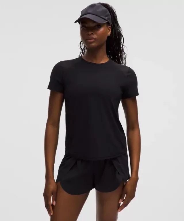 lululemon – Women's Sculpt Cross-Vent Short-Sleeve Shirt – Color Black – Size 10
