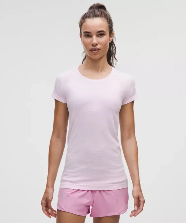 lululemon – Women's Swiftly Tech Short-Sleeve Shirt 2.0 Hip Length – Color Pink – Size 0