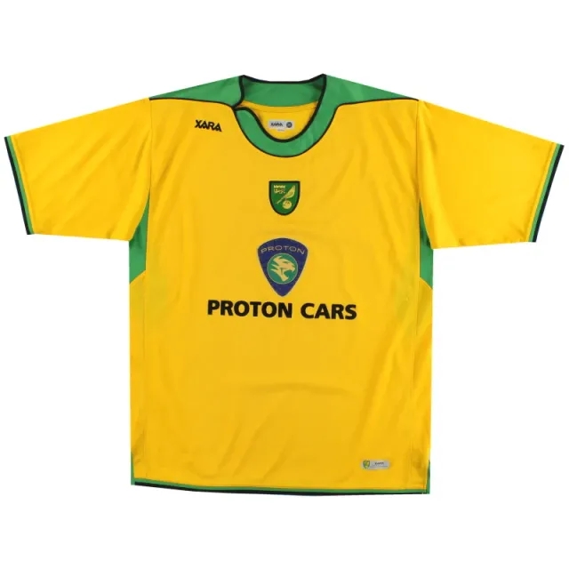 2005-06 Norwich City Home Shirt L - Norwich City / Excellent 