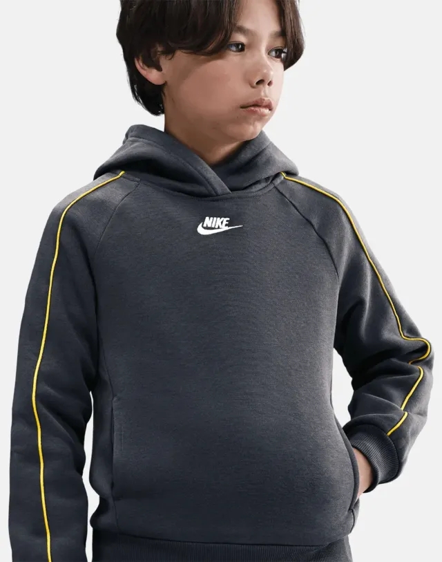 Nike Older Kids Club Tracksuit in Grey/White 