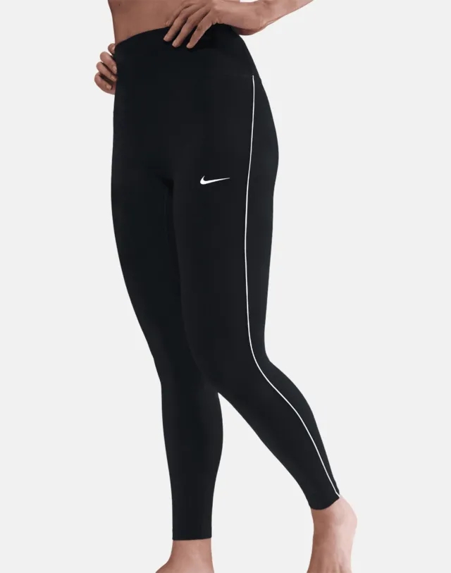 Women's Nike U Seam One Leggings in Black/White 