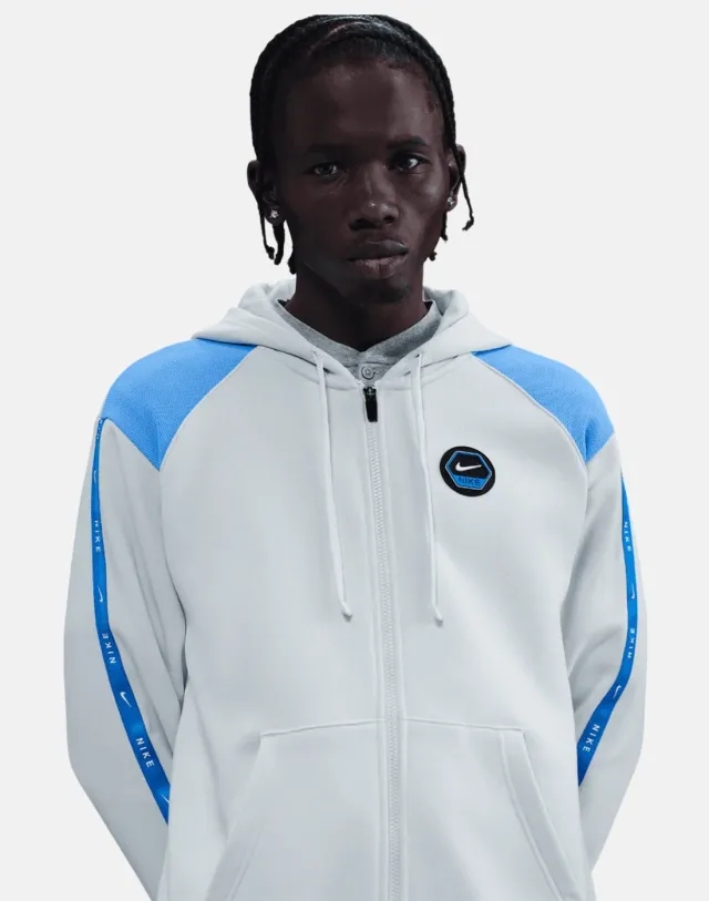 Men's Nike Cityside Fz Hoodie in Grey/Blue 