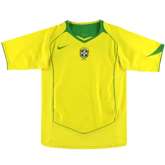 2004-06 Brazil Nike Home Shirt M - Brazil / Excellent 