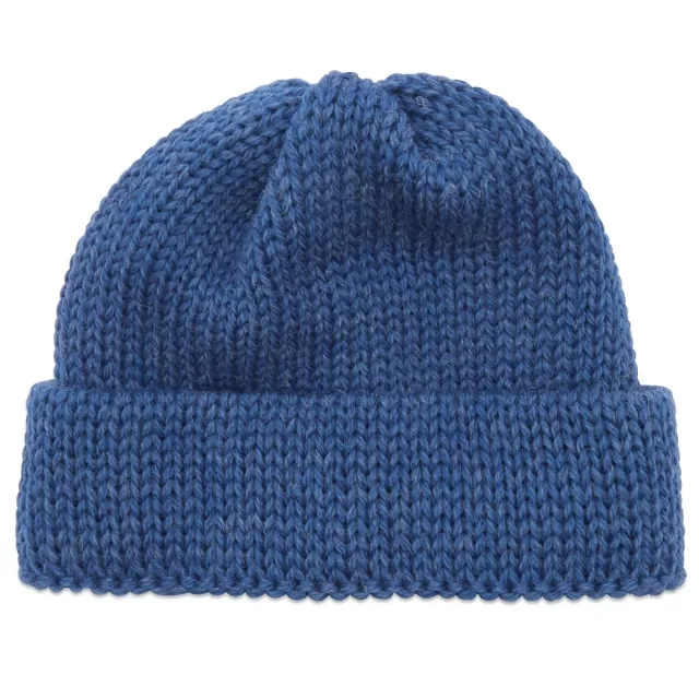 Universal Works Men's British Wool Short Watch Cap Work Blue