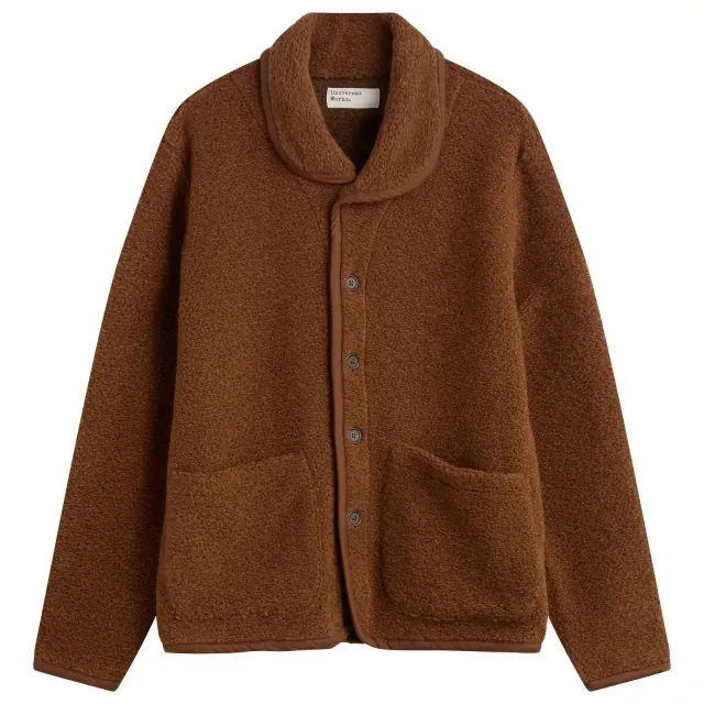 Universal Works Men's Alvar Fleece Lancaster Jacket Cumin