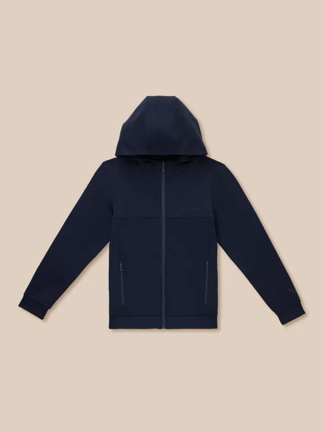Castore Junior’s Scuba Full Zip Through Long Sleeve Jacket (Unisex) - Navy