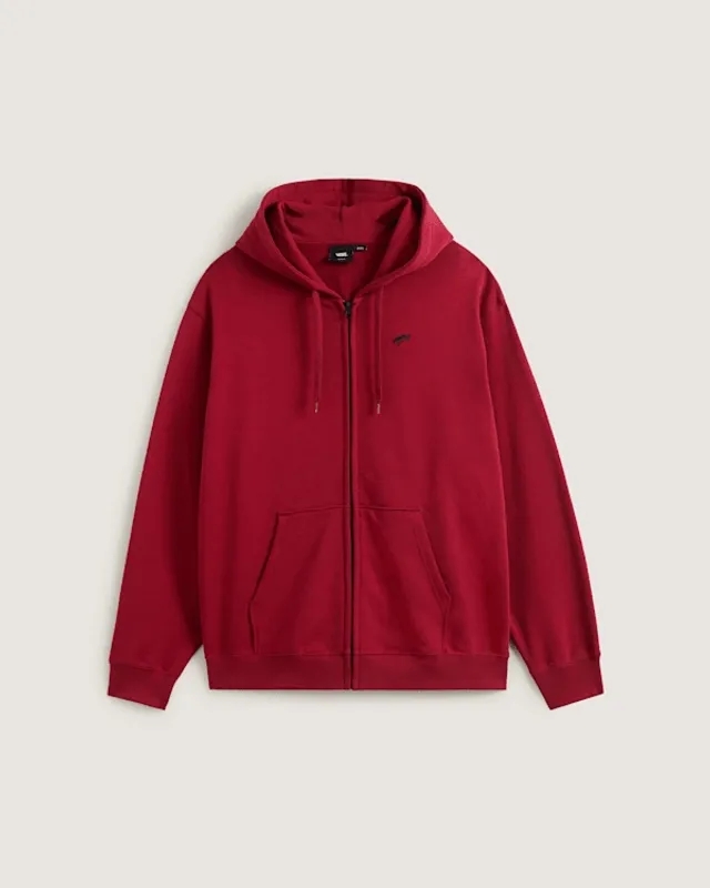 Vans - Salton Loose Zip Hoodie, Man, Burgundy