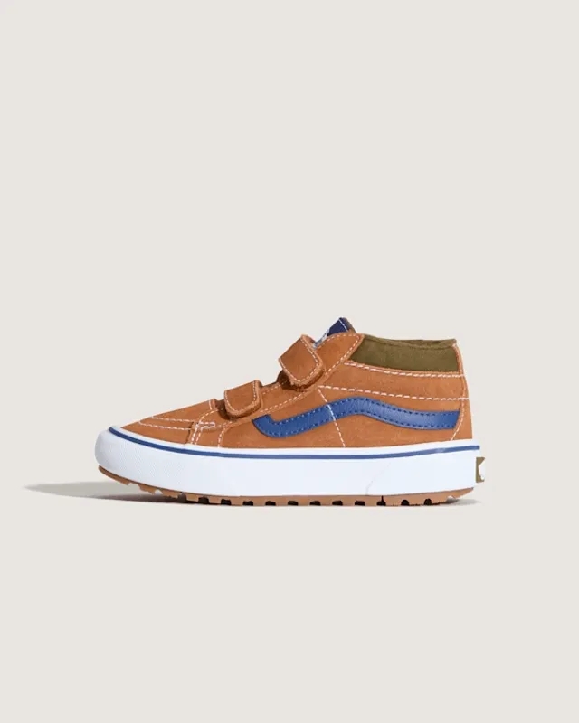 Vans - Kids Sk8-Mid Shoes (4-8 Years), Orange