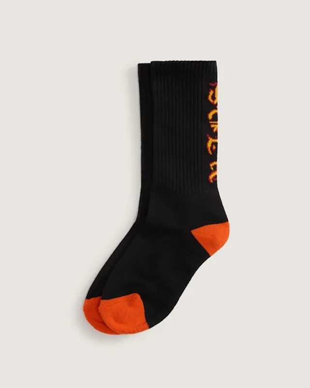 Vans - Kids Ticker Crew Socks (1 Pair), Black
