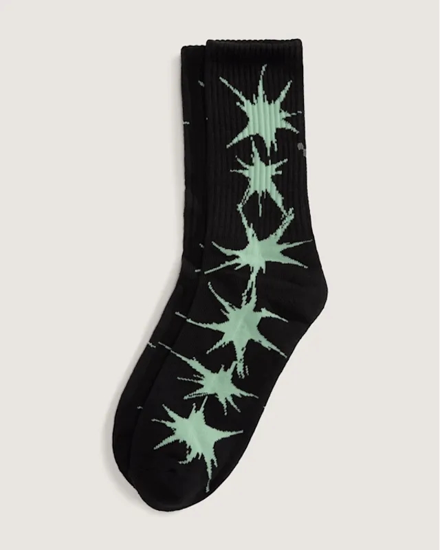 Vans - Skate Splatter Crew Socks (1 Pair), Man, Black