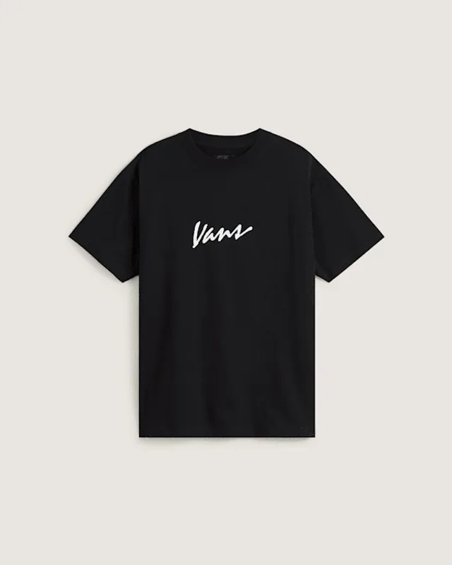 Vans - Classic Script T-Shirt, Man, Black