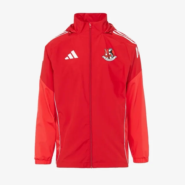 adidas Junior Crusaders 25 26 Full Zip Training Rain Jacket