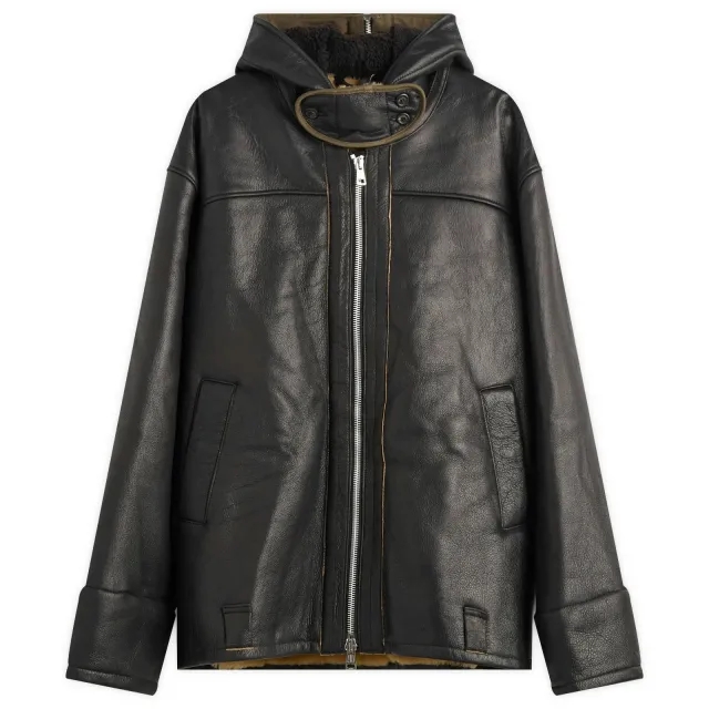 Our Legacy Men's Blizzard Shearling Jacket Natural Aviator Shearling