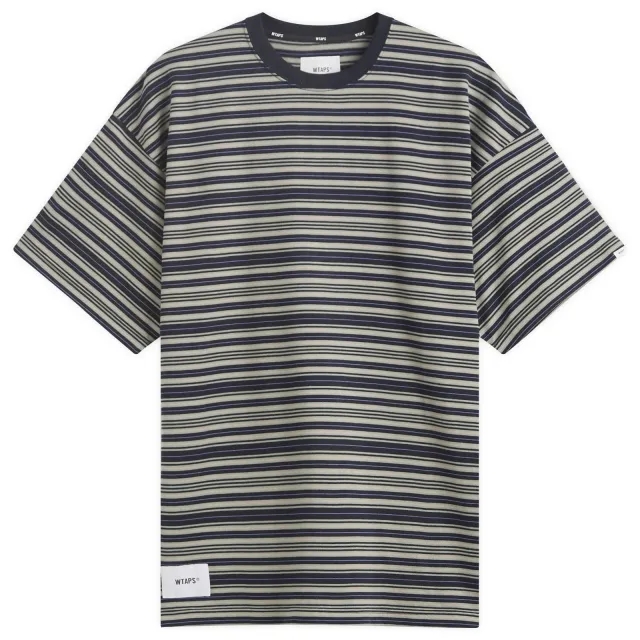WTAPS Men's Stripe T-Shirt Gray