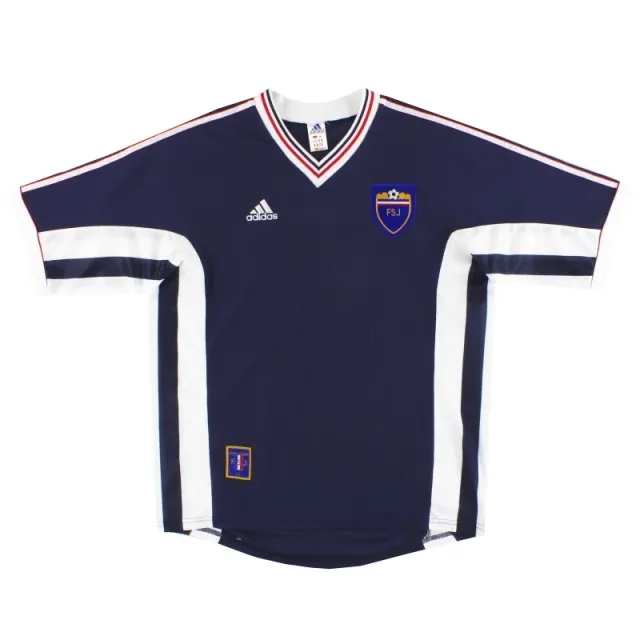 1998-00 Yugoslavia adidas Home Shirt M - Yugoslavia/Serbia / Excellent 