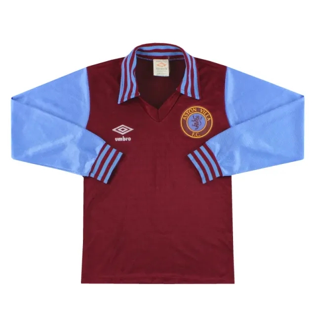 1976-81 Aston Villa Umbro Home Shirt L/S L.Boys - Aston Villa / Very Good 