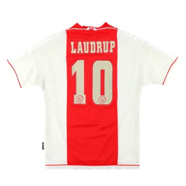1999-00 Ajax Umbro Home Shirt Laudrup #10 M - Ajax / Excellent 
