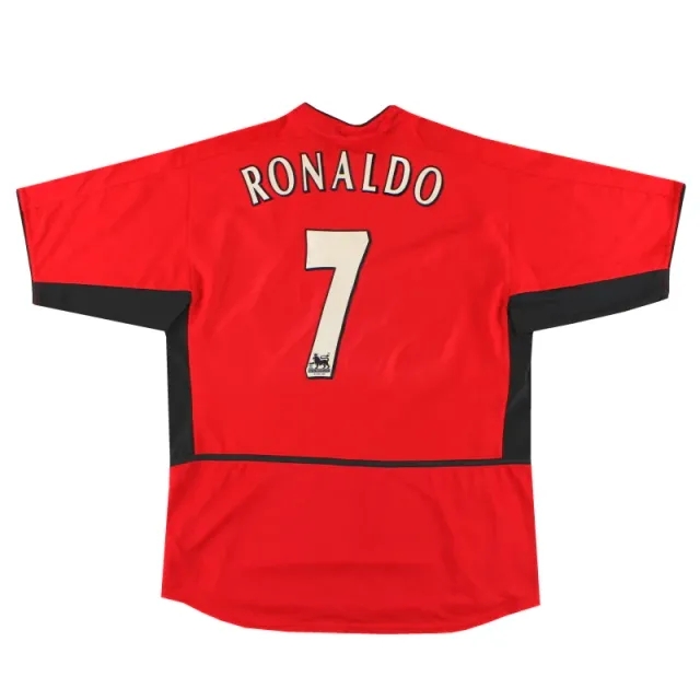 2002-04 Manchester United Nike Home Shirt Ronaldo #7 *Mint* L - Manchester United / Mint 