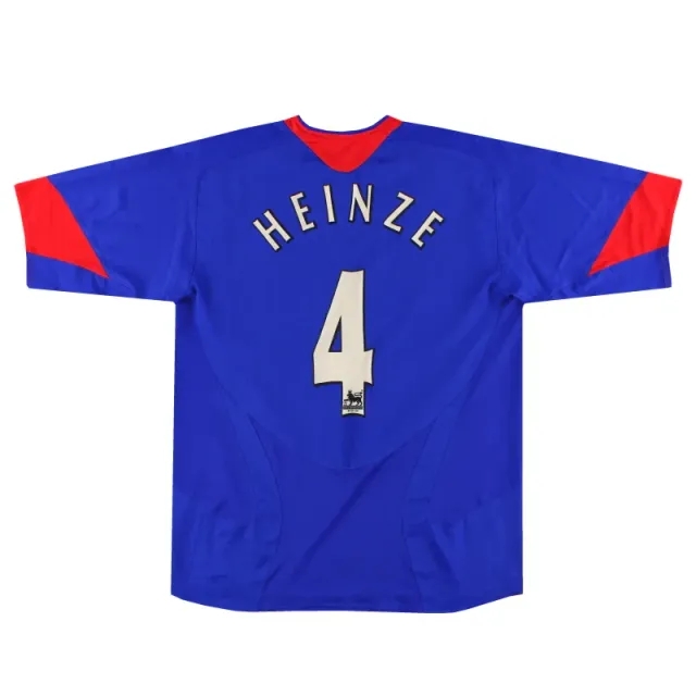 2005-06 Manchester United Nike Away Shirt Heinze #4 *Mint* L - Manchester United / Mint 