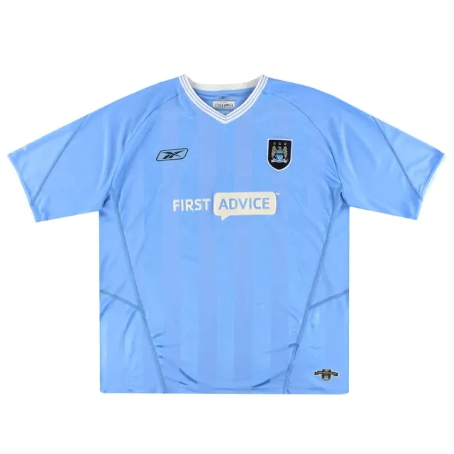 2003-04 Manchester City Reebok Home Shirt XL - Manchester City / Very Good 