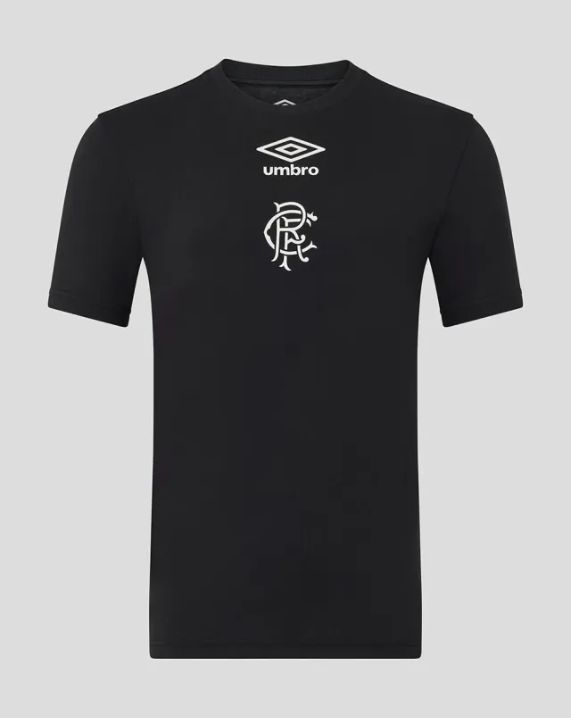Castore Rangers Junior's 25/26 Presentation Logo Tee - Caviar