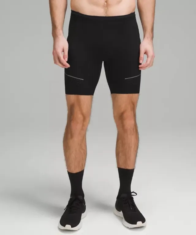 lululemon – Men's Fast and Free Half Tights – 8" – Color Black – Size S
