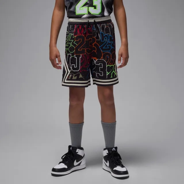 Nike Jordan Dri-FIT Older Kids' MJ Printed Sport Diamond Shorts - Black