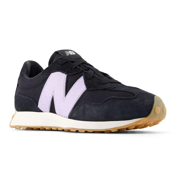 New Balance Kids' 327 LACE in Purple/Black Synthetic