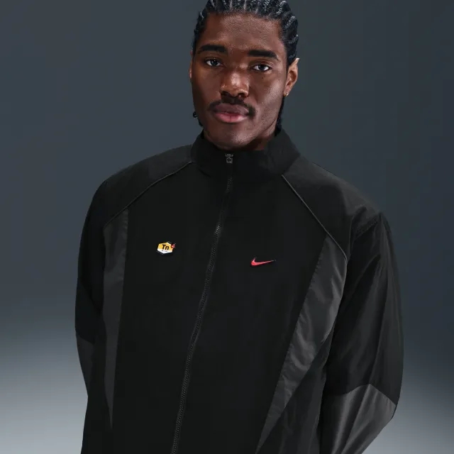 Nike Sportswear Men's Woven Track Jacket - Black - Nylon