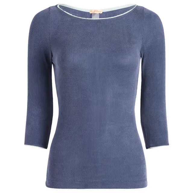 Fruity Booty Women's Second Skins 3/4 Length Top Navy