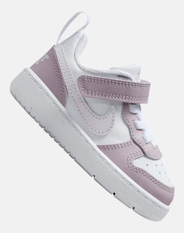 Nike Infant Court Borough Low Recraft Trainers in Pink/White 
