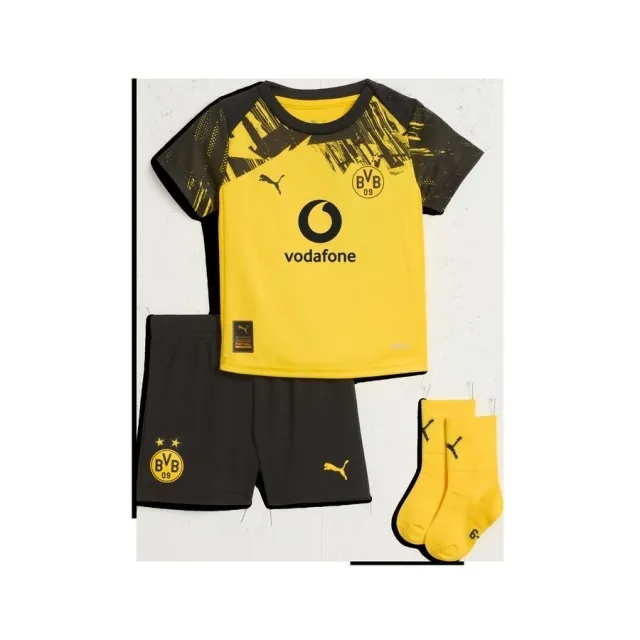 PUMA Borussia Dortmund 25/26 Babykit Toddlers, Faster Yellow/Black, size 1-2 Youth