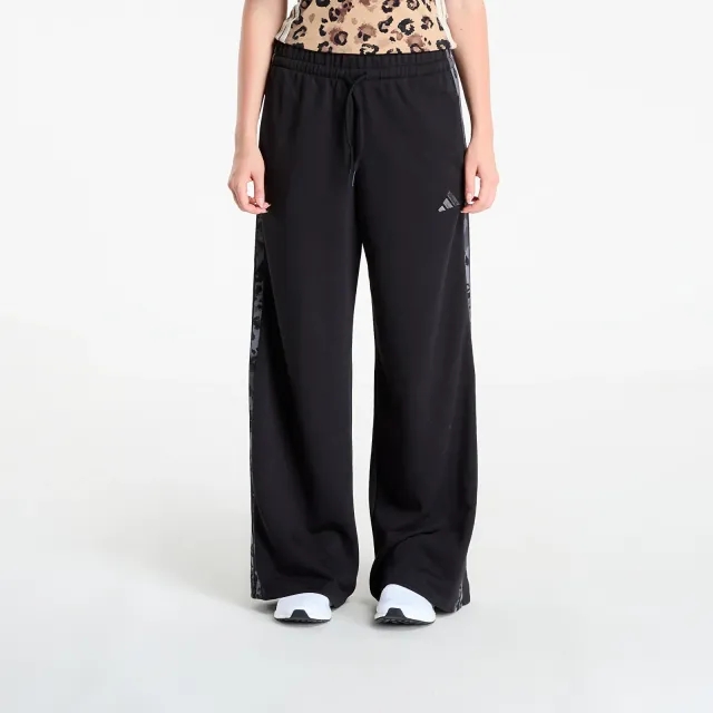 Pants Adidas Animal Print 3-Stripes Open Hem Pants Black/ Multicolor L