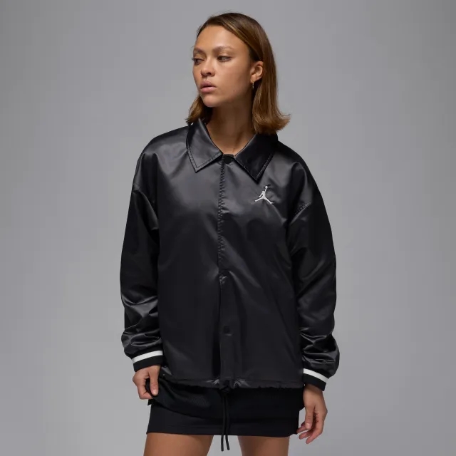 Nike Jordan Women's Coaches' Jacket - Black - Polyester