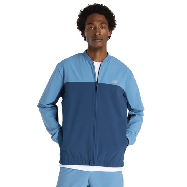 New Balance Stretch Bomber Jacket Men Jackets - Blue