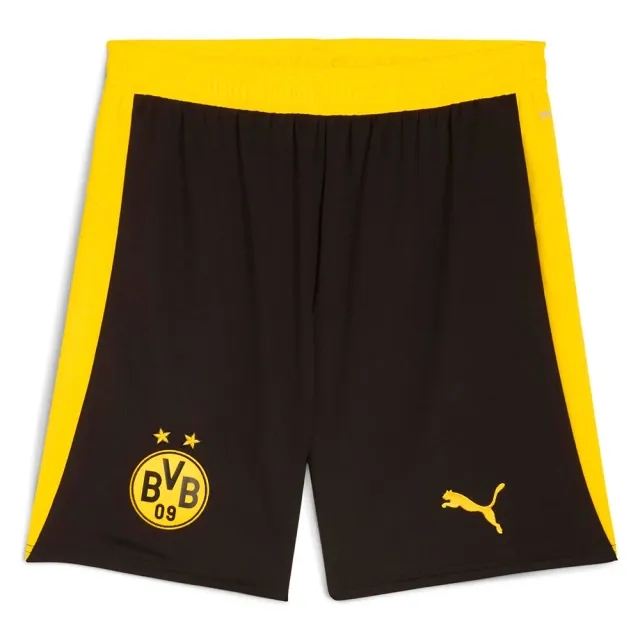 PUMA Borussia Dortmund 25/26 Shorts Men, Black/Faster Yellow
