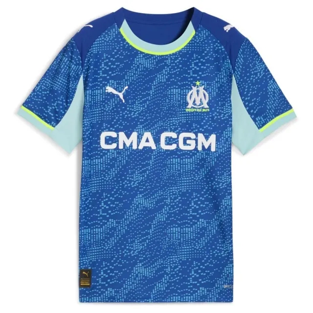 PUMA Olympique Marseille 25/26 Third Jersey Youth, Vivid Blue/Azure