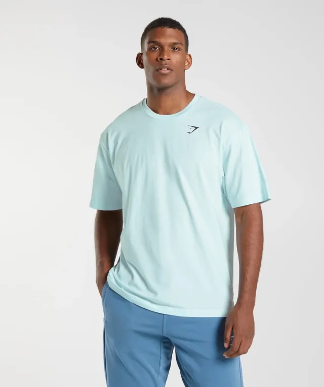  Essential Oversized T-Shirt - Icy Blue