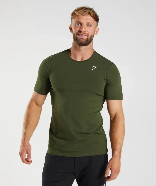  Essential T-Shirt - Moss Olive