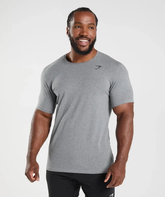  Essential T-Shirt - Charcoal Grey Marl
