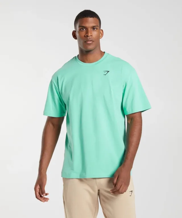  Essential Oversized T-Shirt - Oxidized Green