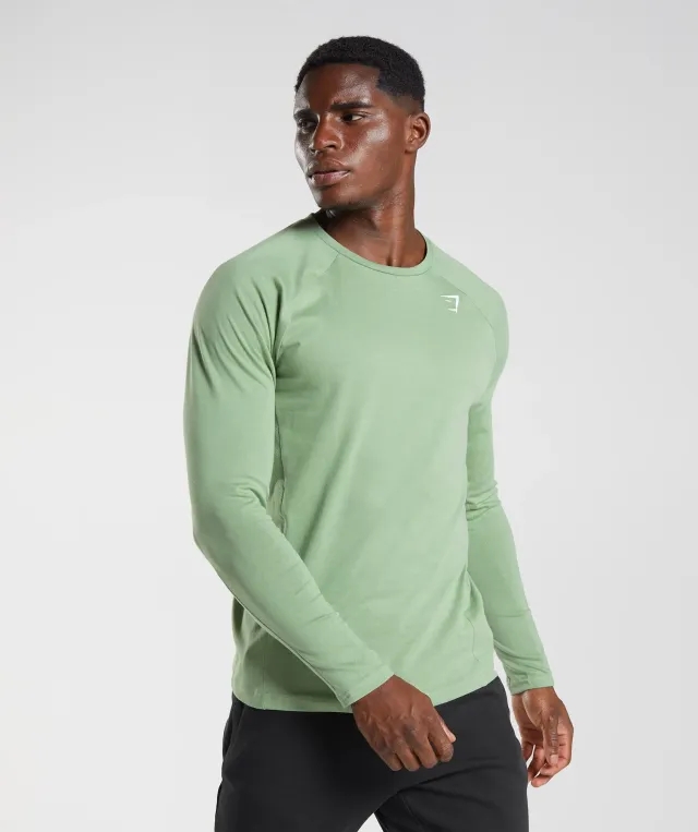  React Long Sleeve Top - Tea Green