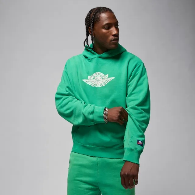 Nike Jordan Rare Air Men's Fleece Pullover Hoodie - Green - Fleece