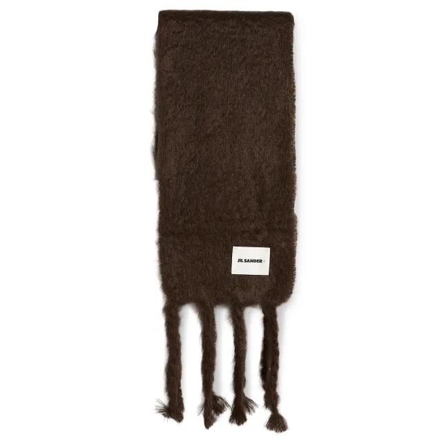 Jil Sander+ Women's Plain Scarf Burgundy
