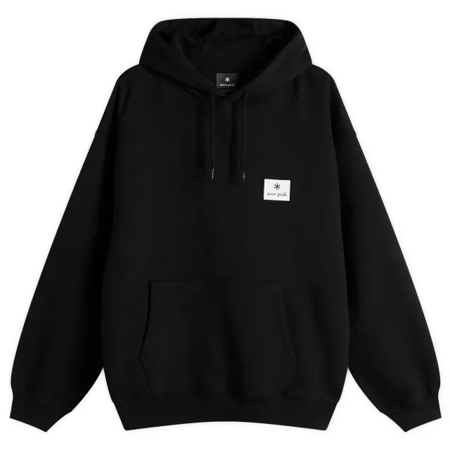 Snow Peak Men's Square Logo Hoodie Black