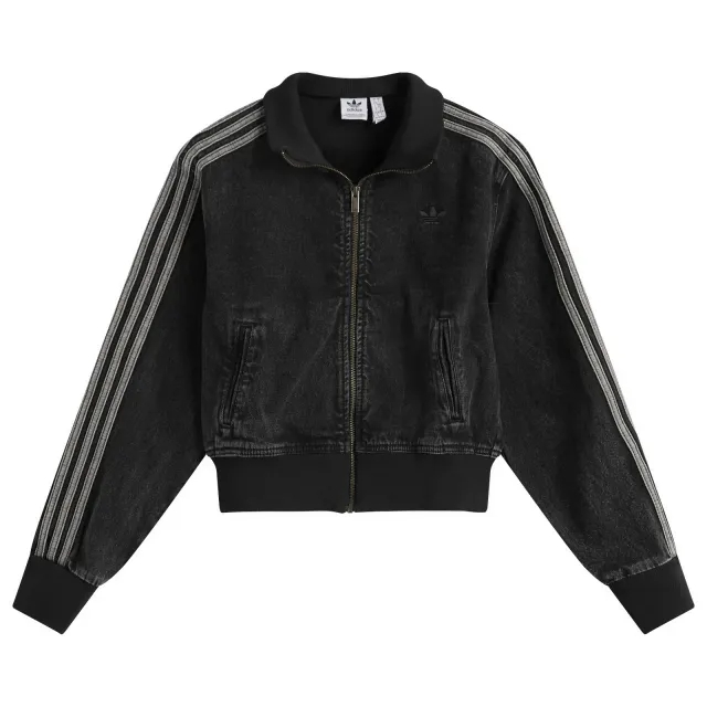 Adidas Women's Adicolor Denim Track Top True Black Denim
