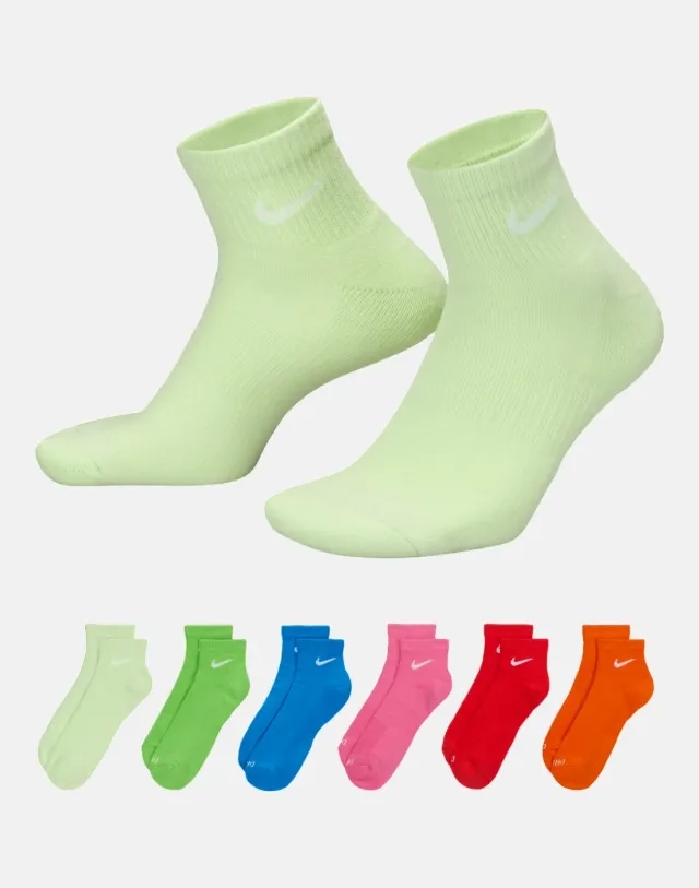 Nike Everyday Cushion 6 Pack Ankle Socks 