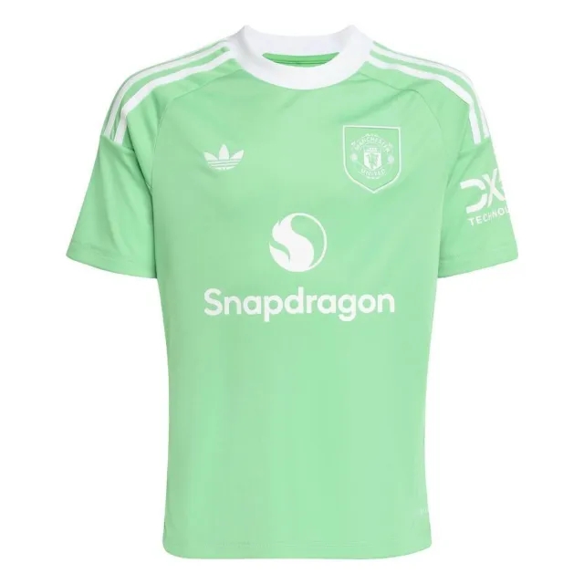 Manchester United 25/26 Third Kids Goalkeeper Jersey Green