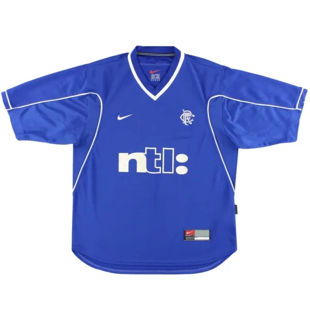 1999-01 Rangers Nike Home Shirt XL - Rangers / Very Good 