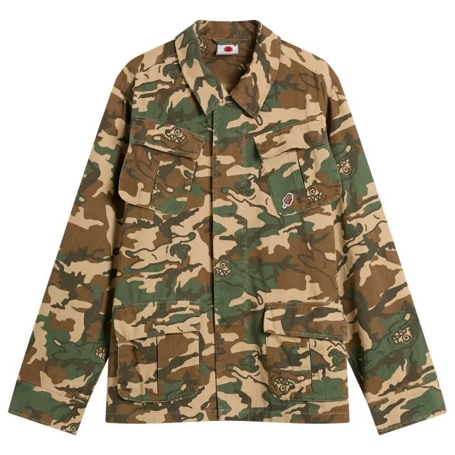 ICECREAM Men's Running Dog Camo Jungle Fatigue Field Jacket